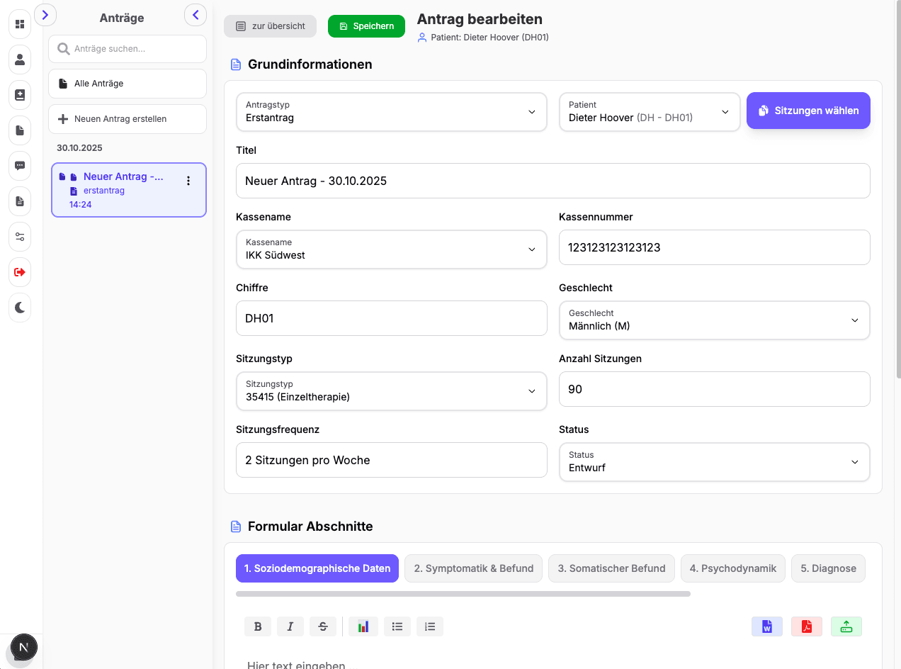 Generieren Sie einfach & schnell Anträge
